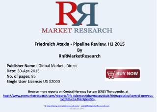 Friedreich Ataxia - Pipeline Review, H1 2015