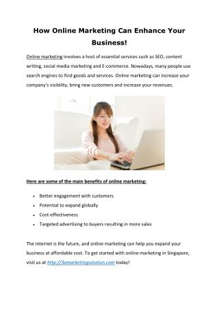 Online Marketing Singapore