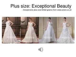 Affordable Plus Size Wedding Dresses at Aiven.co.uk
