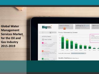 Global Water Management Market for the Oil and Gas Industry