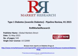 Juvenile Diabetes Therapeutic Pipeline Review, H1 2015