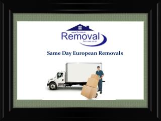 Specialists in Removals to Spain