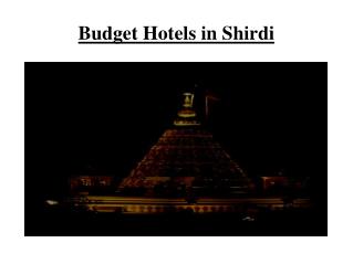 Budget Hotels in Shirdi