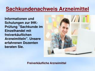 Sachkundenachweis Arzneimittelgesetz