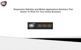 Responsive Websites and Mobile Applications-Solutions That