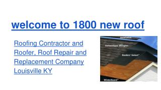 Roofer Louisville KY, Roofing Louisville KY