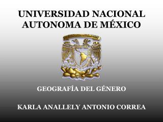 UNIVERSIDAD NACIONAL AUTONOMA DE MÉXICO