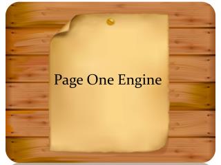 Dori Friend Page One Engine