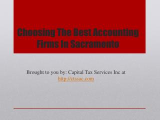 Choosing The Best Accounting Firms In Sacramento