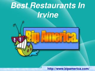 Best Restaurants In Irvine