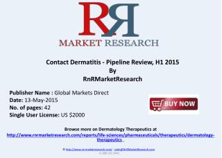 Contact Dermatitis Therapeutic Pipeline Review, H1 2015
