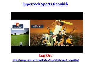 Supertech Sports Republik Apartments
