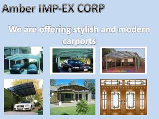 Stylish and Modern Carports