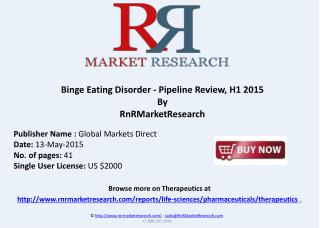 Binge Eating Disorder - Pipeline Review, H1 2015