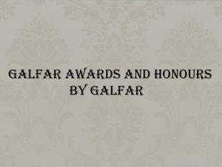 Awards received by Dr P Mohamed Ali