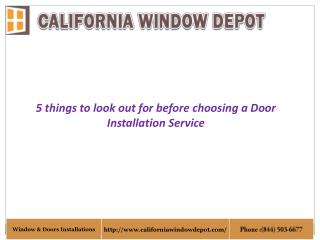 Door Installations Orange County