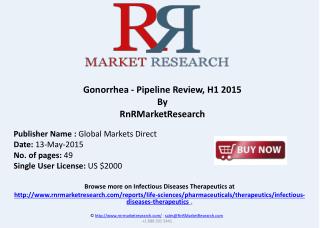 Gonorrhea Infectious Pipeline Review, H1 2015
