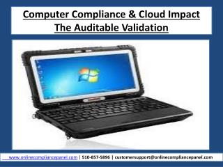 Computer Compliance & Cloud Impact Part-Online Training