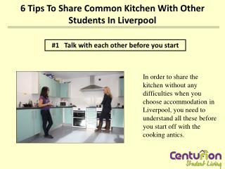 6 tips to share common kitchen with other students in Liverp