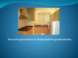 Serviced apartments in Hyderabad for professionals