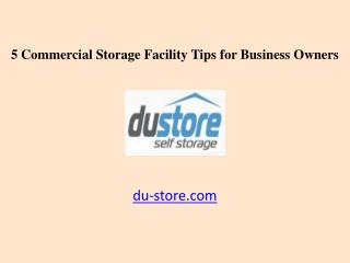 5 Dubai Commercial Storage Facility Tips for Business Owners