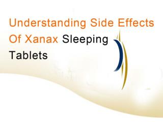 xanax sleeping tablets