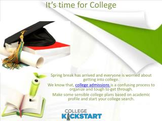 New release of College Kickstart 2015 now available!