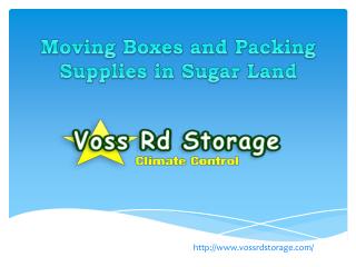 Moving Boxes and Packing Supplies in Sugar Land