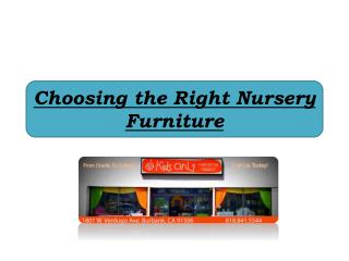 Choosing the Right Nursery Furniture