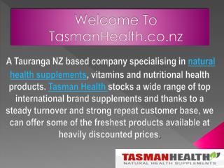 Natural Health Products -TasmanHealth.co.nz