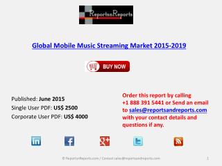 Mobile Music Streaming Market Research and Analysis