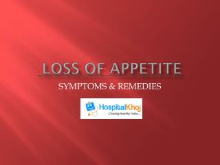 Loss of Appetite