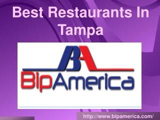 Best Restaurants In Tampa