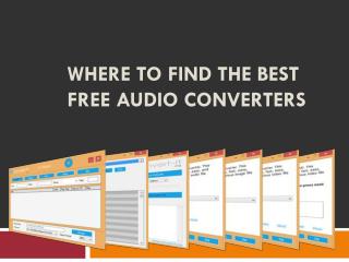 Where to Find the Best Free Audio Converters