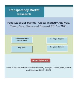 Food Stabilizer Market