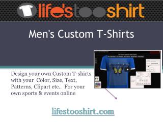Custom T-shirts for Men Online With Easy Steps