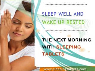 sleeping tablets