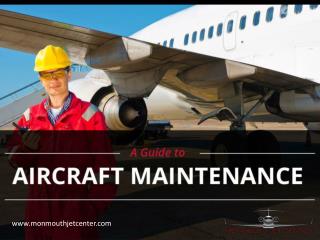 A Guide for Aircraft Maintenance in NJ