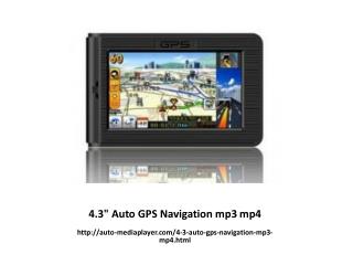 4.3" Auto GPS Navigation mp3 mp4