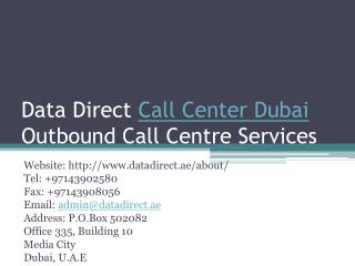Call Center Dubai