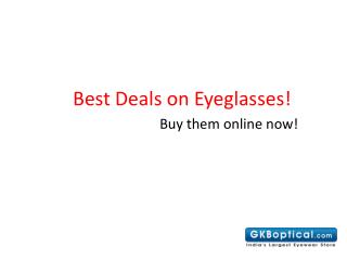 Best Deals on Eyeglasses
