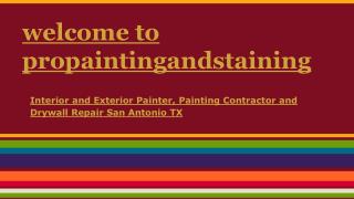 Interior and Exterior Painter, Painting Contractor and Drywa