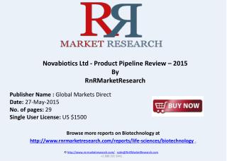 Novabiotics Ltd - Product Pipeline Review - 2015