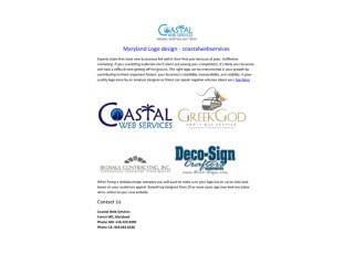 Maryland Logo design - coastalwebservices