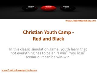 Christian Youth Camp - Red and Black
