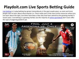 Playdoit.com Live Sports Betting Guide