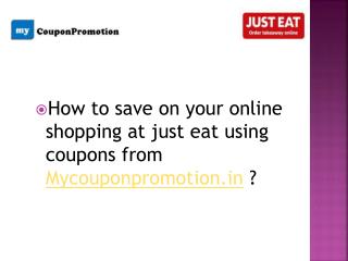 just eat coupons