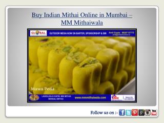 Buy Indian Mithai Online in Mumbai - MM Mithaiwala