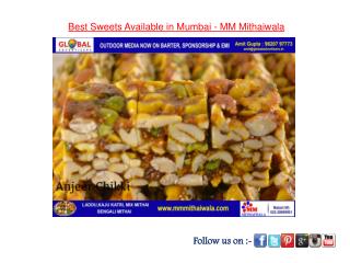 Best Sweets available in Mumbai - MM Mithaiwala