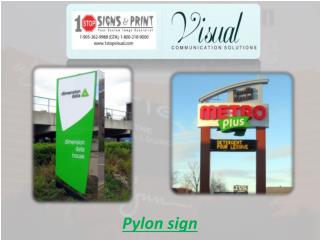 Pylon sign
